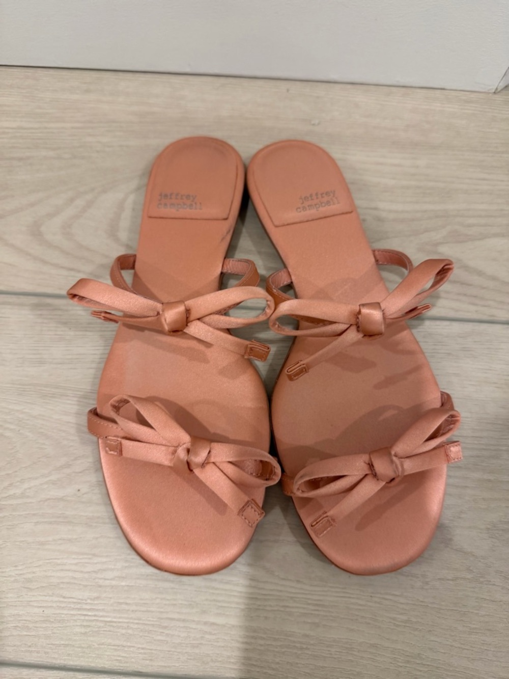 Jeffrey Campbell Pink Bow satin Slide Sandals